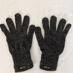 Filson Charcoal Knit Gloves